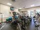 Modern fitness center equipped with state-of-the-art exercise machines and ample natural light at 1281 Gulf Of Mexico Dr # 704, Longboat Key, FL 34228