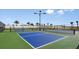 Outdoor pickleball courts on a sunny day, enclosed by fencing and landscaping at 16120 Ivy Ridge Ct, Port Charlotte, FL 33953