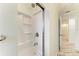 Clean bathroom shower and tub combo with updated fixtures and finishes at 2601 13Th W St, Palmetto, FL 34221