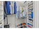 Well-organized closet with shelving and hanging space, designed for maximum storage and convenience at 275 Sapphire Lake Dr # 101, Bradenton, FL 34209