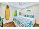 Inviting bedroom with stylish décor, comfortable bed, and plenty of natural light at 336 Avenida De Mayo, Sarasota, FL 34242