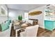 Charming dining area with built-in bench seating and stylish decor at 336 Avenida De Mayo, Sarasota, FL 34242