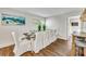 Cozy dining room features bench seating, dining table, and modern decor at 336 Avenida De Mayo, Sarasota, FL 34242