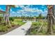 Entrance of a fenced dog park offering a safe and enjoyable area for pets within a well-maintained community at 3568 Santa Caterina Blvd, Bradenton, FL 34211