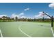 Outdoor basketball court featuring well-maintained green surface and ample space for recreational activities at 3814 Scrub Creek Run, Lakewood Ranch, FL 34211