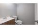 Bathroom with a single sink vanity and toilet at 4001 Beneva Rd # 343, Sarasota, FL 34233