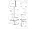Detailed floor plan showcasing the layout, dimensions, and room names of the house at 4711 Cedron Ct, Sarasota, FL 34240