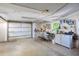 Spacious two-car garage with storage and workbench area at 4806 Capri Ave, Sarasota, FL 34235