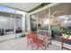 Enclosed patio with seating, providing a cozy spot to relax and enjoy the fresh air at 7180 83Rd E Dr # 6-5, Bradenton, FL 34201