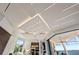 Unique recessed lighting panel and ceiling design found in this home at 800 Blue Shell Loop, Sarasota, FL 34240