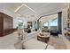 Open living space with waterfront views, modern furnishings and stylish decor at 800 Blue Shell Loop, Sarasota, FL 34240