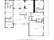 Floor plan showing the layout of the house, including bedrooms, bathrooms, kitchen, and living areas at 8419 Sylvan Woods Dr, Sarasota, FL 34243
