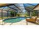 Inviting screened-in pool with outdoor seating area overlooking the backyard at 914 82Nd Nw St, Bradenton, FL 34209