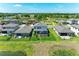 Neighborhood aerial view showcasing lush landscaping, water features, and well-maintained homes at 12664 Oak Hill Way, Parrish, FL 34219