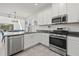 Kitchen with stainless steel appliances, granite countertops, and eat-in nook at 16226 Paynes Mill Dr, Bradenton, FL 34211
