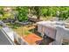 View of the yard with a wood deck at 229 42Nd W St, Bradenton, FL 34209