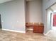 Dedicated office space with granite counters and wood cabinetry, integrated seamlessly into the home's design for functionality at 2309 30Th W Ave, Bradenton, FL 34205