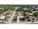 Neighborhood aerial view showcasing the house and surrounding homes at 23116 Amethyst Ave, Port Charlotte, FL 33952