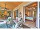 Cozy patio adjacent to bedroom, offering seamless indoor-outdoor living at 24342 Saragossa Ln, Punta Gorda, FL 33955