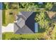 Aerial shot of the new roof highlighting the architectural layout of the property at 3694 Crittendon St, North Port, FL 34286