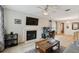 Cozy living room with fireplace and modern decor at 3718 59Th Ave W # 3718, Bradenton, FL 34210