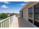 View from outdoor balcony showing community and backyard at 4007 61St E Dr, Bradenton, FL 34203