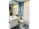 Clean and tidy bathroom with white vanity, mirror, and shower-tub combination at 5360 Davini St, Sarasota, FL 34238