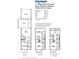 Detailed floor plan illustrating the layout of this luxury three-bedroom townhouse at 5360 Davini St, Sarasota, FL 34238
