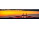 Gorgeous view of the Skyway Bridge at sunset at 60 Liles St, Terra Ceia, FL 34250