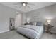 Cozy bedroom with a soft bed, bedside tables, and carpeted flooring for added comfort at 6255 Cassia St, Bradenton, FL 34203