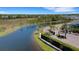 Gated community entrance with pond views at 6255 Cassia St, Bradenton, FL 34203