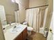 Bathroom with a shower and neutral wall colors at 7114 Hamilton Park Blvd, Tampa, FL 33615
