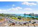 Street view overlooking a roundabout, marina and ocean views at 1155 N Gulfstream Ave # 508, Sarasota, FL 34236