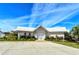 Community clubhouse featuring well-maintained landscaping, ample parking, and a classic design at 4181 Brittany Ln # 25, Sarasota, FL 34233