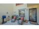 Outdoor patio with comfortable seating, perfect for relaxing and enjoying the fresh air and sunshine at 515 Spring Lakes Blvd # 515, Bradenton, FL 34210