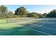 Beautifully maintained tennis court with green surface surrounded by nature at 515 Spring Lakes Blvd # 515, Bradenton, FL 34210