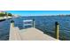 Community dock on the water with cleaning table at 5963 Midnight Pass Rd # 355, Sarasota, FL 34242
