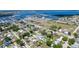 Wide aerial view of the community, showcasing the property's location near the water at 1204 25Th W Ave, Palmetto, FL 34221