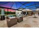 Spacious outdoor pool and lounge area with comfortable seating and ample space for entertainment at 1208 Oak Hammock Rd, Sarasota, FL 34240