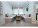 Cozy breakfast nook with built-in seating, a round table, and natural light at 12841 Balsam Ter, Bradenton, FL 34212