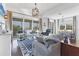 Bright and open living room features water views, nautical decor, and comfortable furniture at 1294 Riverscape St # D, Bradenton, FL 34208