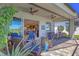 Relaxing lanai with sliding doors to kitchen, dining area, and pool at 17675 Azul Dr, Lakewood Ranch, FL 34202