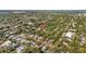 Overhead view of the home in a beautiful tree-lined neighborhood with easy access to the city skyline at 2110 Euclid Ter, Sarasota, FL 34239