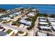 Aerial view of waterfront neighborhood at 2703 Avenue B, Holmes Beach, FL 34217