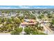 Aerial view of the home and surrounding neighborhood showcasing the property's prime location at 280 W Cowles St, Englewood, FL 34223