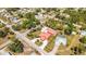 Aerial view of the property showcasing the home's layout and surrounding neighborhood at 280 W Cowles St, Englewood, FL 34223