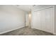 Empty bedroom with a large closet and neutral carpeting at 2926 River Run Way, Bradenton, FL 34208