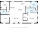 Detailed floor plan illustrating layout of bedrooms, kitchen, living areas, and bathrooms with dimensions included at 29527 Maris Dr, Punta Gorda, FL 33982