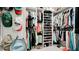 Organized walk-in closet with ample storage for clothes, shoes, and accessories at 3112 Cambridge Ave # 6, Bradenton, FL 34207