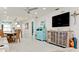 Bright living space with open layout, dining area, and view of the modern kitchen at 3112 Cambridge Ave # 6, Bradenton, FL 34207